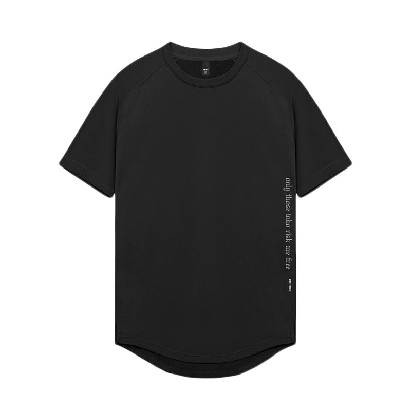 Men's Summer Loose Fit Printed Quick-Dry Sports T-Shirt