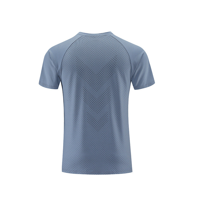 Men's Short Sleeve Reflective Sports T-Shirt - Quick Dry