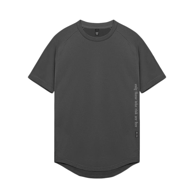 Men's Summer Loose Fit Printed Quick-Dry Sports T-Shirt