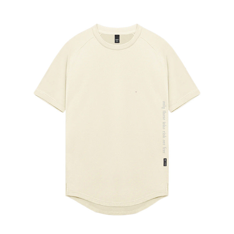 Men's Summer Loose Fit Printed Quick-Dry Sports T-Shirt