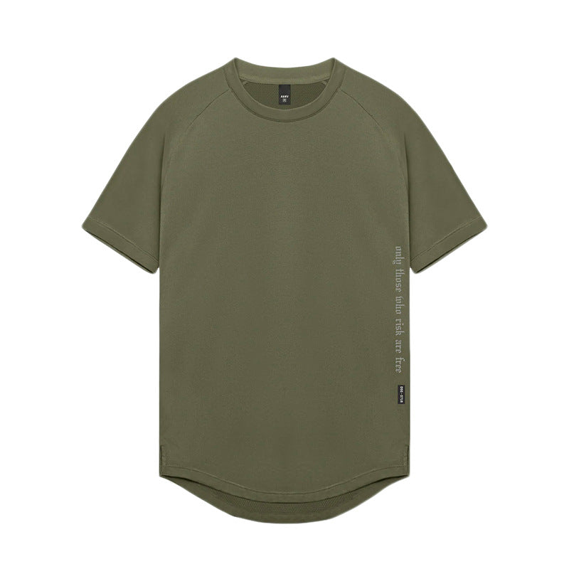Men's Summer Loose Fit Printed Quick-Dry Sports T-Shirt