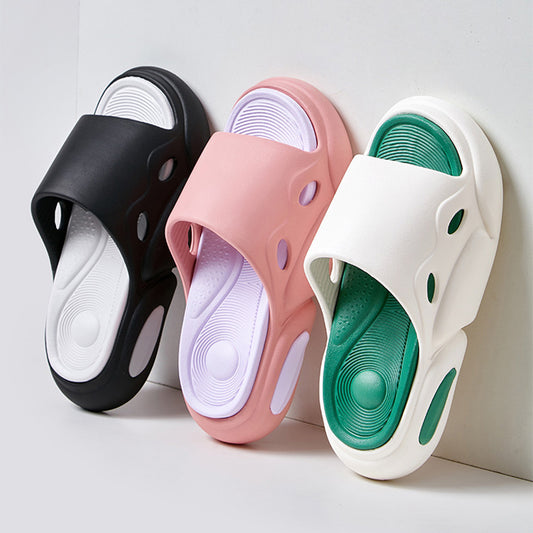 Two-color Thick-soled Slippers for Couples, Indoor/Outdoor