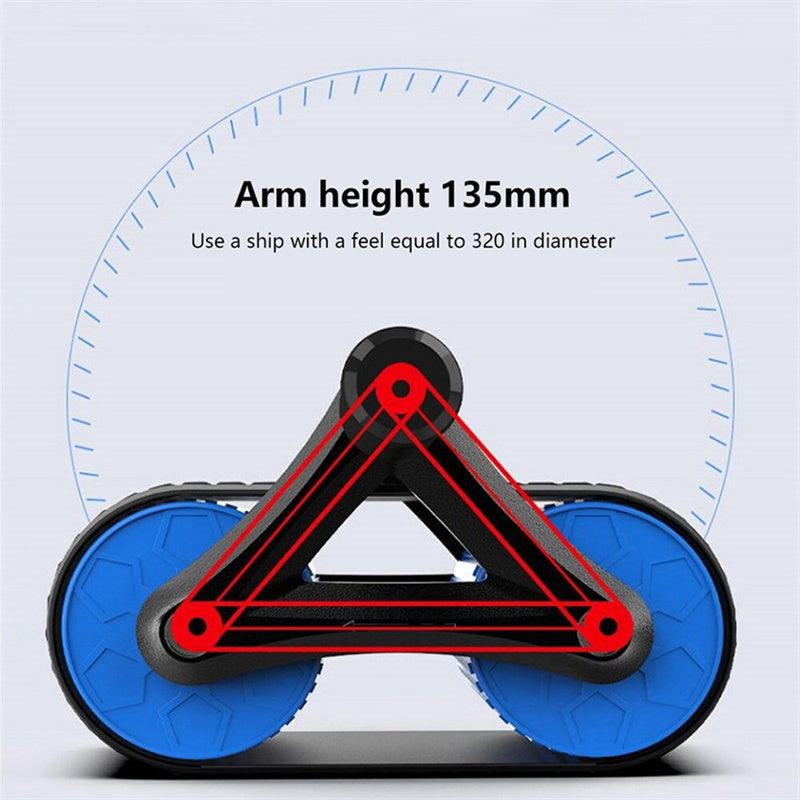Double Wheel Ab Roller with Rebound