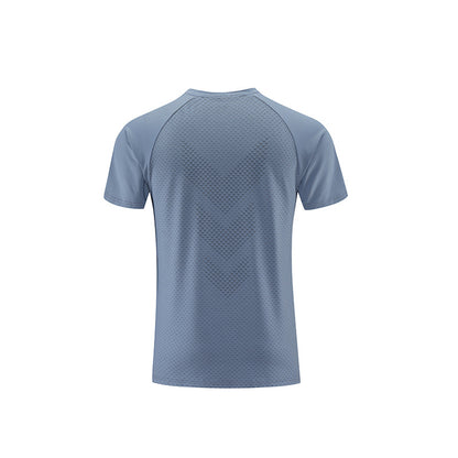 Men's Short Sleeve Reflective Sports T-Shirt - Quick Dry