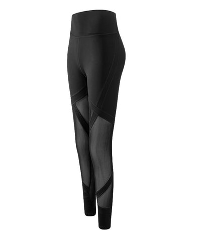 Yoga Pants with Color Block Design and Fit