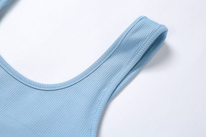 High-Waisted Athletic Bodysuit Shorts for Women