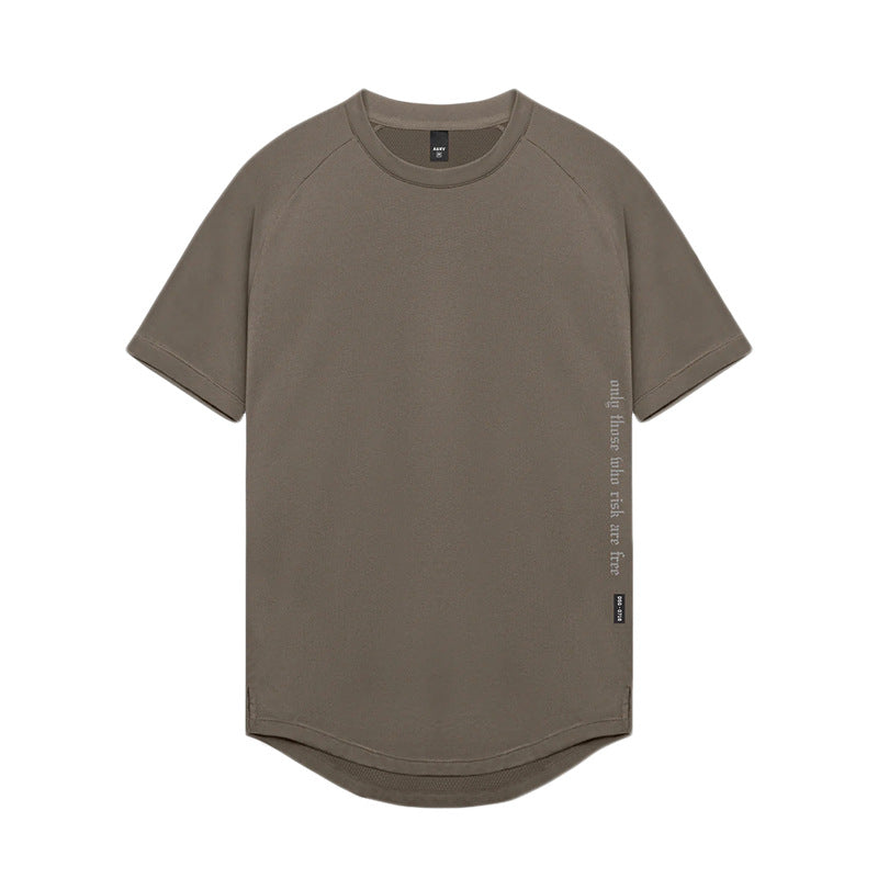 Men's Summer Loose Fit Printed Quick-Dry Sports T-Shirt